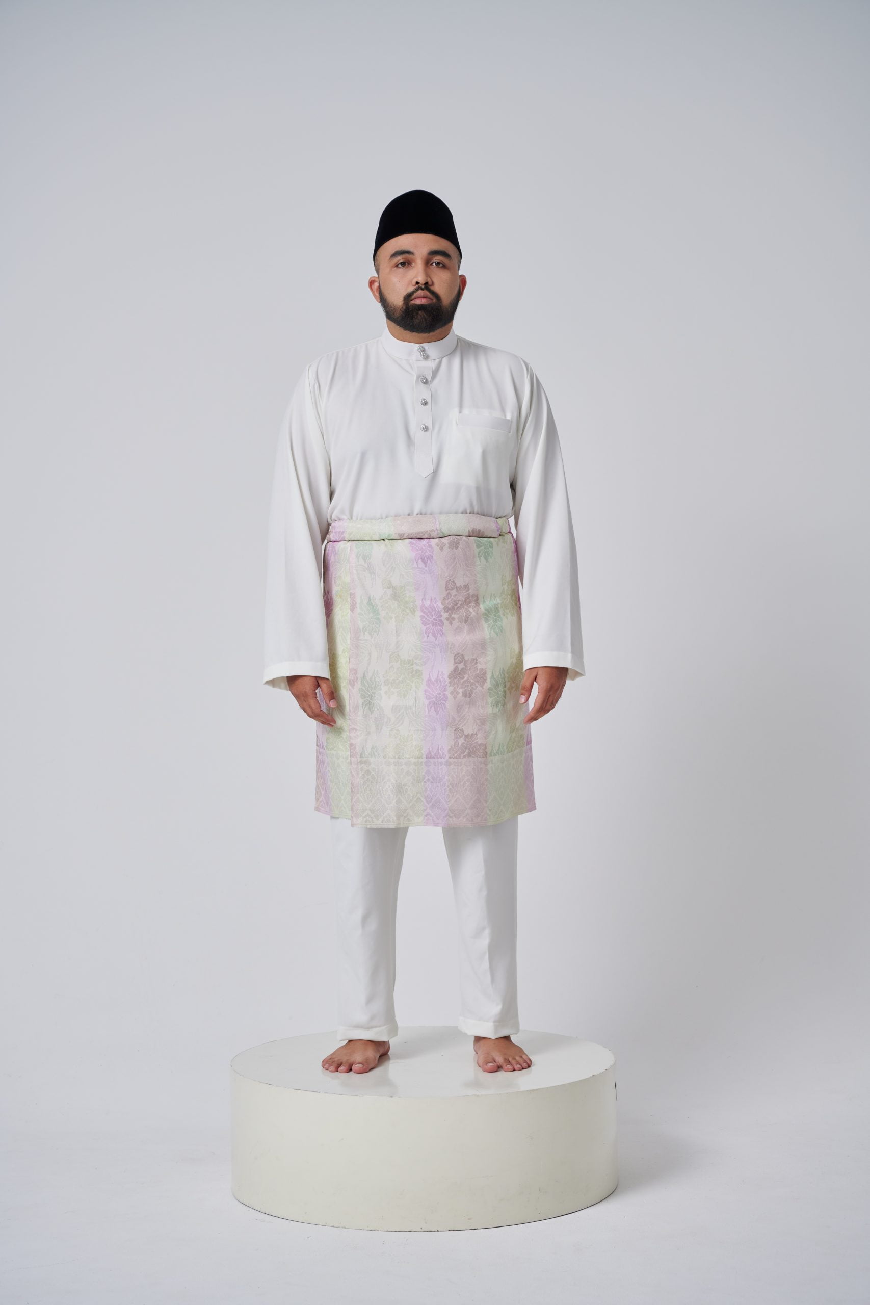 Baju Melayu Budi White 1